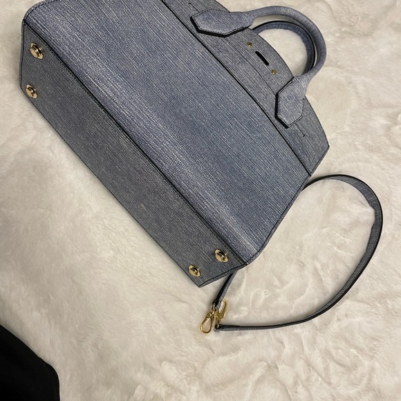 LOUIS VUITTON DENIM EPI LEATHER CITY STEAMER BAG - Picture 6 of 7